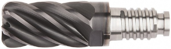 Corner Radius End Mill Head: 1/2" Dia, 6 Flutes