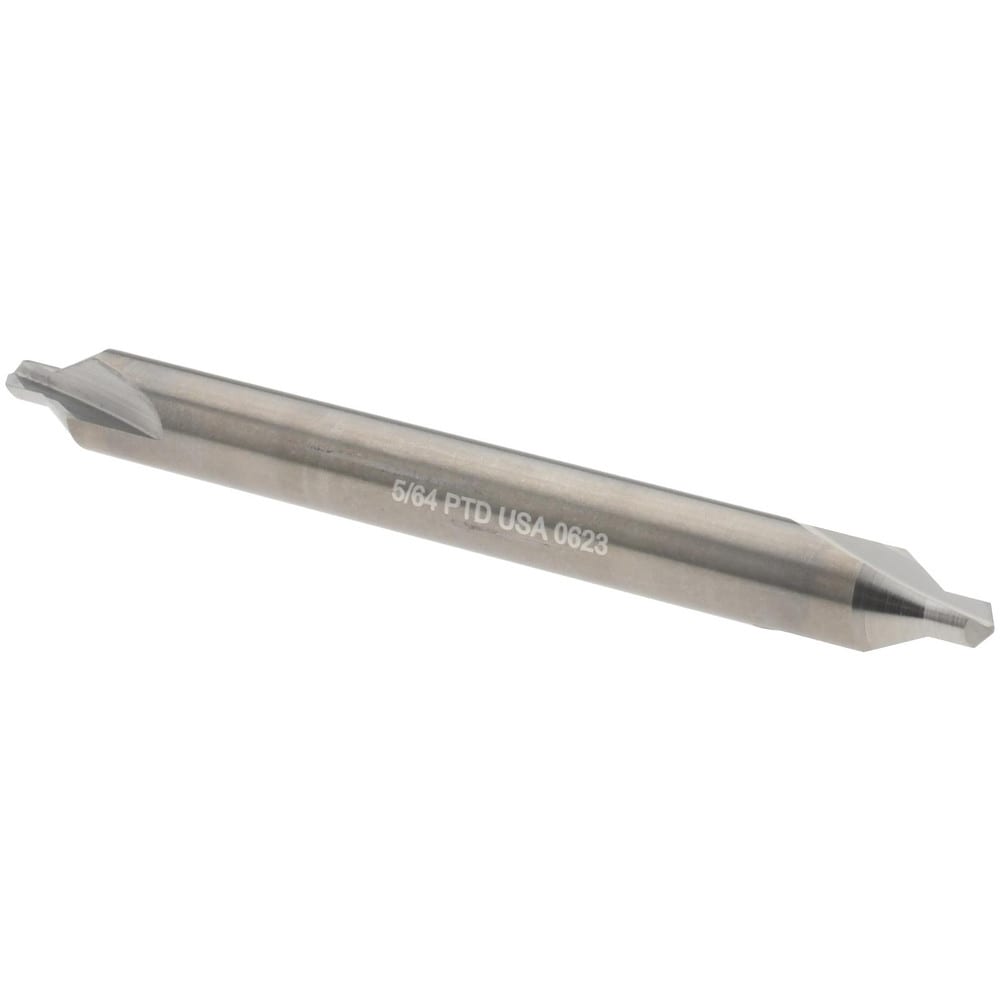 Combo Drill & Countersink: #2, 3/16" Body Dia, Solid Carbide