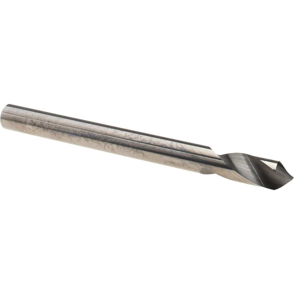 Spotting Drill: 1/4" Dia, 90 ° Point, 3" OAL, Solid Carbide