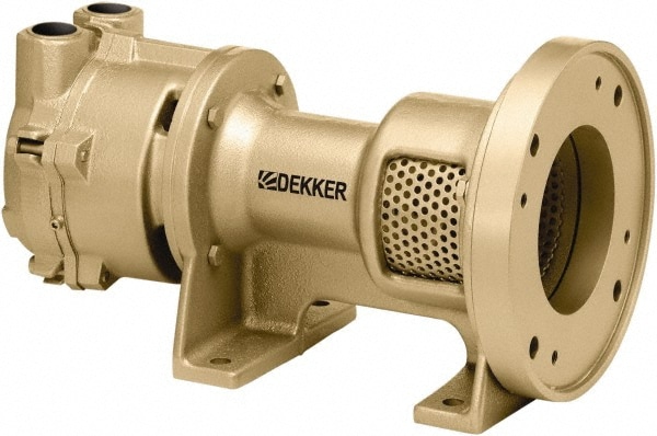 29 Hg Max, 4" ANSI 150# RF Flanged Inlet & Discharge, Single Stage Liquid Ring Vaccum Pump