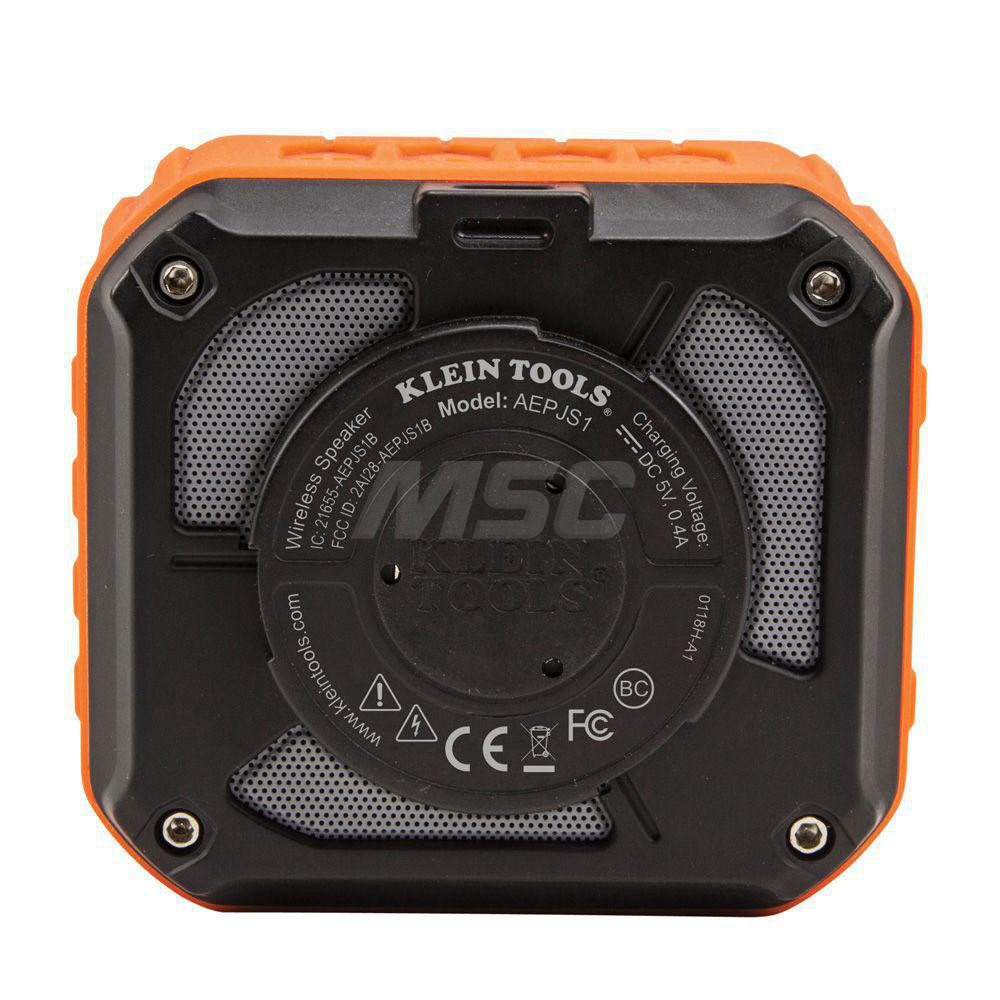 Klein Tools Bluetooth Jobsite Speaker 49021405 MSC Industrial Supply