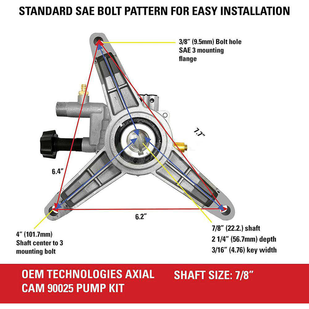 Simpson 2,400 Max psi Fixed Pressure Washer Pump Kit MSC Direct