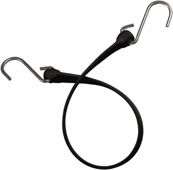Heavy-Duty Bungee Strap Tie Down: Triangulated Stainless S Hook, Non-Load Rated
