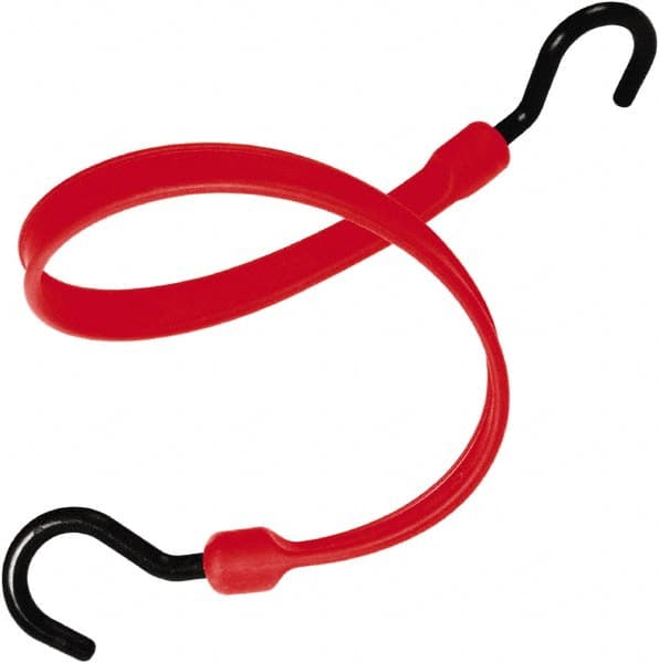 Heavy-Duty Bungee Strap Tie Down: Overmolded Nylon Hook, Non-Load Rated