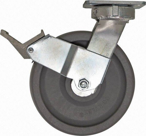 Caster Connection - Swivel Top Plate Caster: Nylon, 8