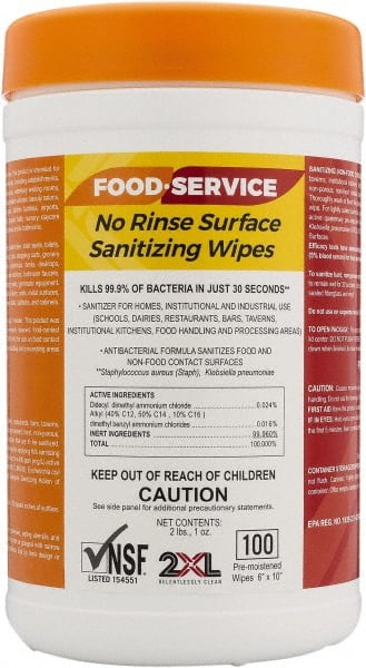 Food Service Wipes: Pre-Moistened