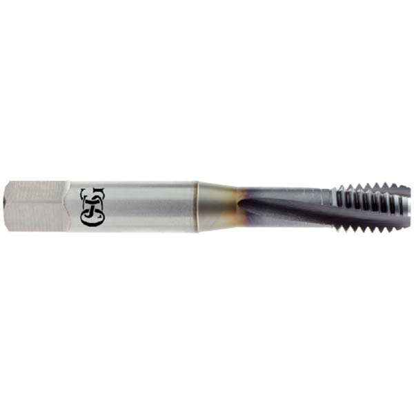 #4-40 UNC, 2 Flute, 2° Helix, Semi-Bottoming Chamfer, V Finish, Powdered Metal Spiral Flute STI Tap