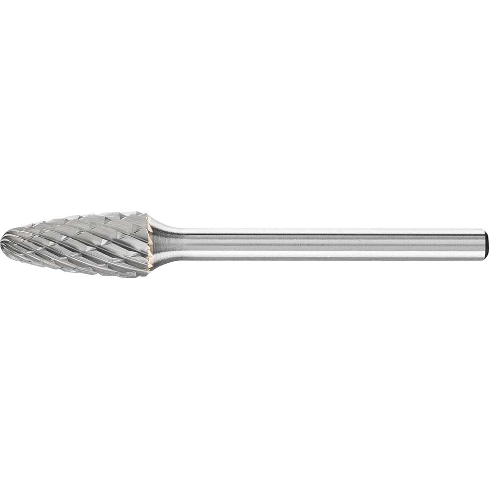 PFERD SF-51, 1/4" Cut Diam, 1/8" Shank Diam, Tungsten Carbide Double Cut Tree w/ Radius Burr - 1-11/16" OAL, 1/2" LOC | Part #23322
