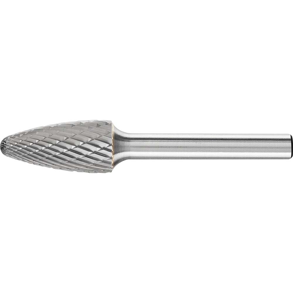 PFERD SF-4, 7/16" Cut Diam, 1/4" Shank Diam, Tungsten Carbide Double Cut Tree w/ Radius Burr - 2-3/4" OAL, 1" LOC | Part #24712