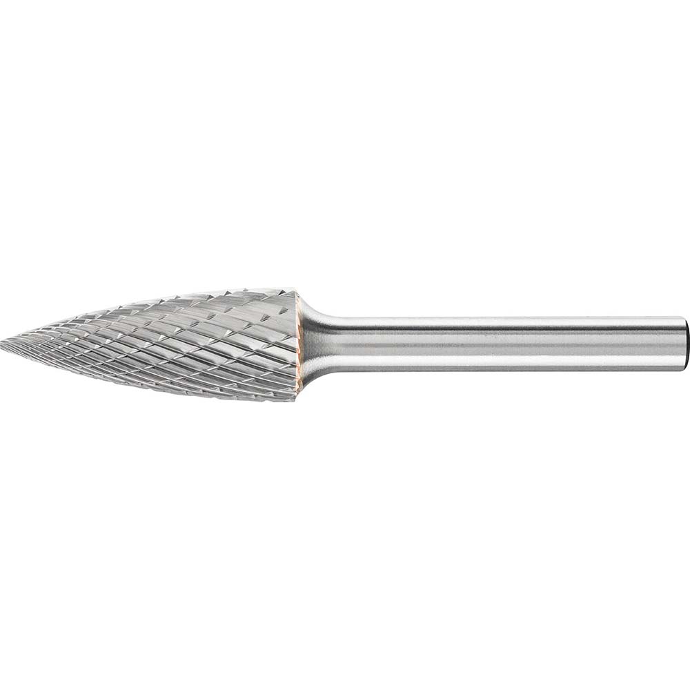 PFERD SG-13, 1/2" Cut Diam, 1/4" Shank Diam, Tungsten Carbide Double Cut Tree Burr - 2-1/2" OAL, 3/4" LOC | Part #24822