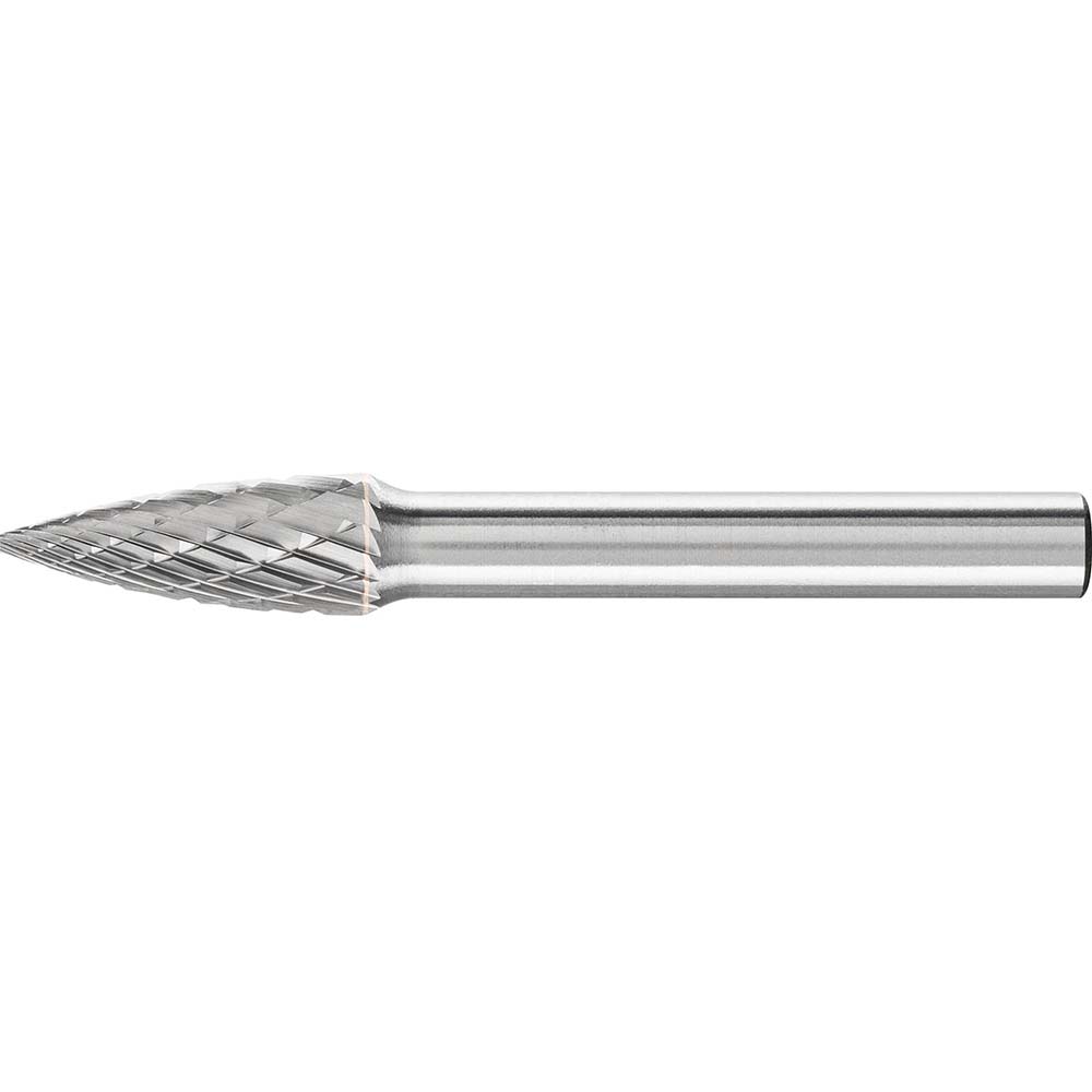 PFERD SG-2, 5/16" Cut Diam, 1/4" Shank Diam, Tungsten Carbide Double Cut Tree Burr - 2-1/2" OAL, 3/4" LOC | Part #24792