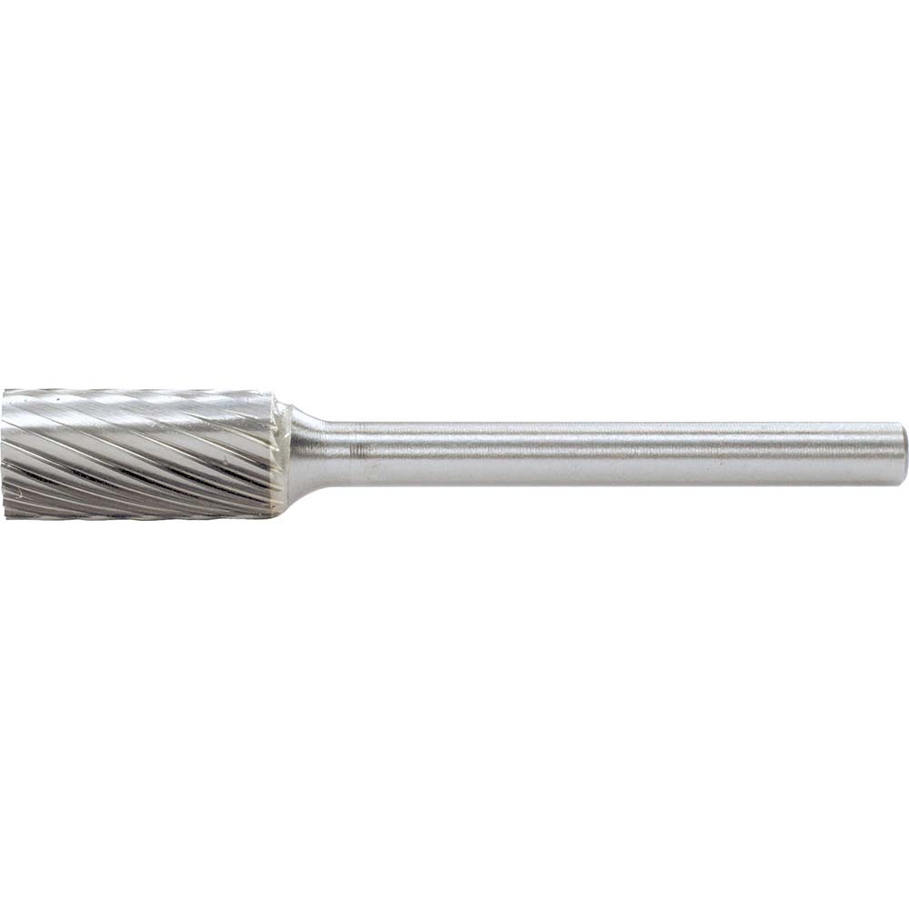 PFERD SA-51, 1/4" Cut Diam, 1/8" Shank Diam, Tungsten Carbide Single Cut Cylinder Burr - 1-11/16" OAL, 1/2" LOC | Part #23131