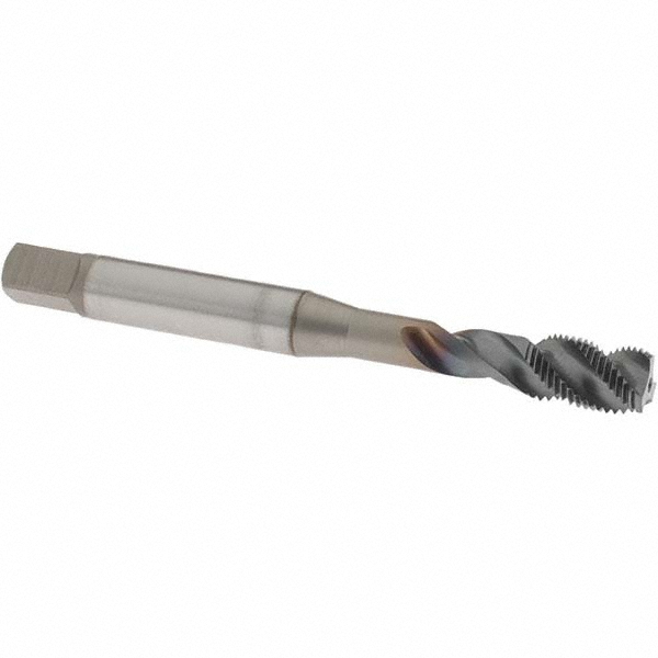 Spiral Flute Tap: 5/16-32 UNF, 3 Flutes, Bottoming, 2B Class of Fit, Powdered Metal, V Coated