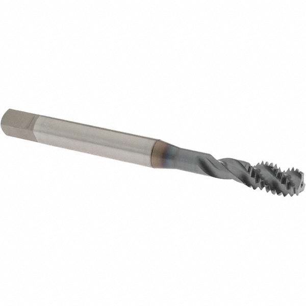 Spiral Flute Tap: 5/16-18 UNC, 3 Flutes, Bottoming, 3B Class of Fit, Powdered Metal, V Coated
