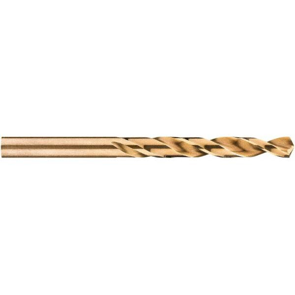 Jobber Length Drill Bit: 0.4219" Dia, 135 °, Cobalt
