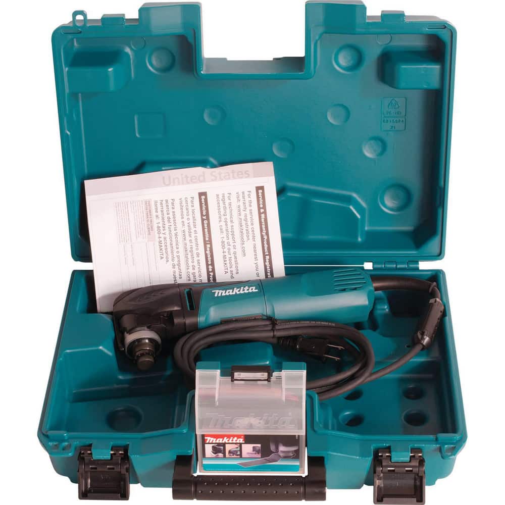 Makita - Rotary Multi-Tools; Product Type: Oscillating Tool Kit; Oscillation Per Minute: 20000; No-Load RPM: 20000; Voltage: Use With: Makita Oscillating Multi-Tool accessories and compatible with competitive OIS, Starlock?,
