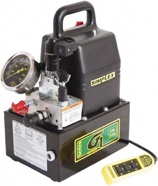 Electric Hydraulic Pump: 4-Way & 3 Position Valve