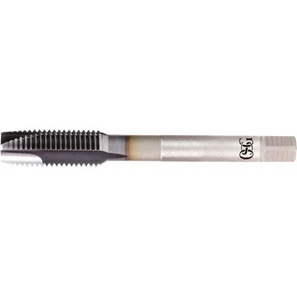 Spiral Point Tap: M1.4x0.30 Metric Coarse, 2 Flutes, Plug, 6H Class of Fit,  Powdered Metal, V Coated