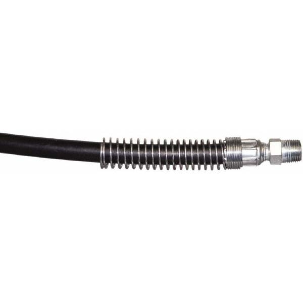 Hydraulic Pump Hose: 1/4" ID, 3' OAL, Rubber