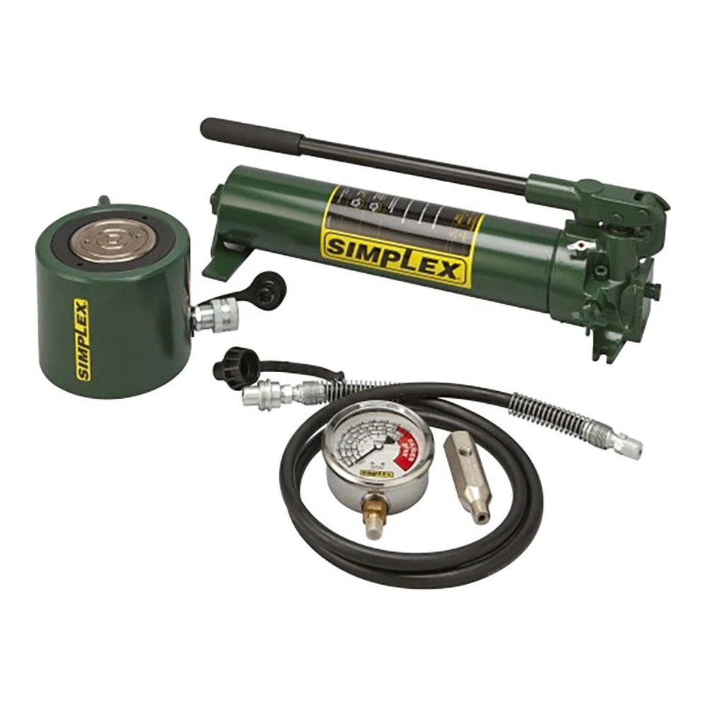 TK Simplex - 5PC 100T LOW PROFILE HYD HAND PUMP&CYL SET | MSC Direct