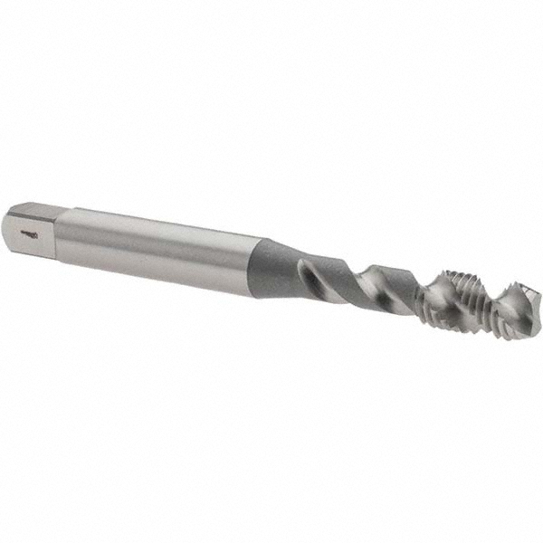 OSG | HY-PRO Spiral Flute STI Tap: #10-32, 2 Flute, Semi-Bottoming, 3B Class of Fit, High-Speed Steel, Bright Finish - 1/8" Shank Dia, 0.4170" Thread