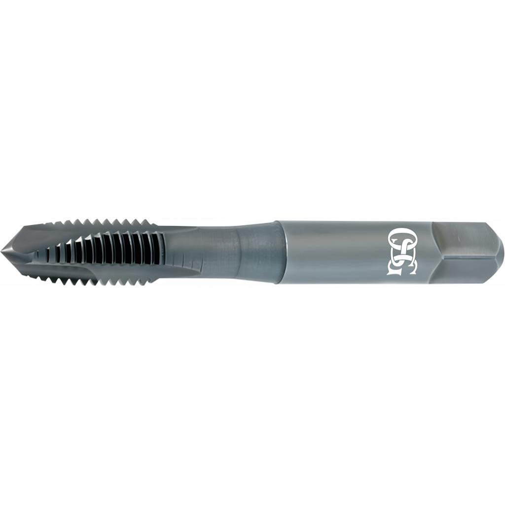 OSG | HY-PRO Spiral Point Tap: 1/4-28 UNF, 3 Flutes, Plug Chamfer, HSS-E Vanadium, TiCN Coated - 19/32" Thread Length, 2-1/2" OAL, Right Hand, H4