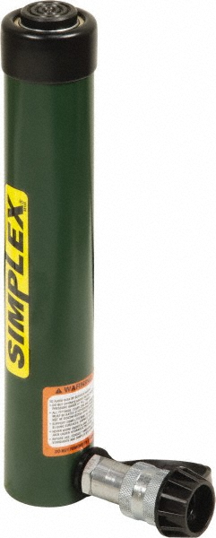 TK Simplex - Portable Hydraulic Cylinder: 10 Ton, 10" Stroke, Single ...