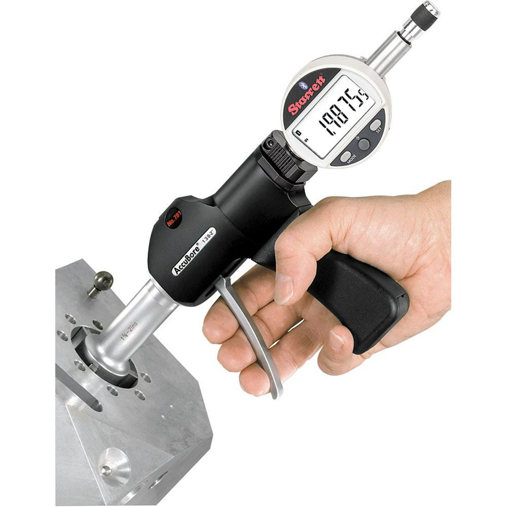 Starrett Electronic Bore Gage 1.375 to 2" Measuring Range, 0.000150