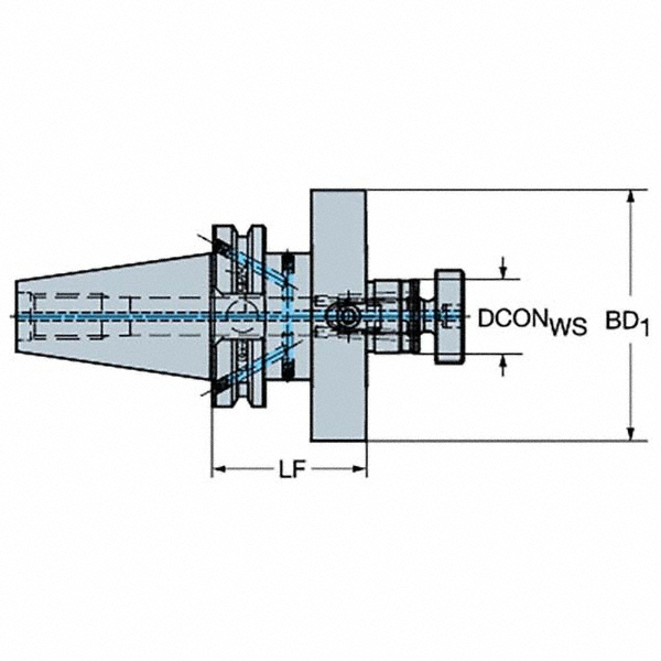 Sandvik Coromant CAT40 Taper Face Mill Holder & Adapter 49349632