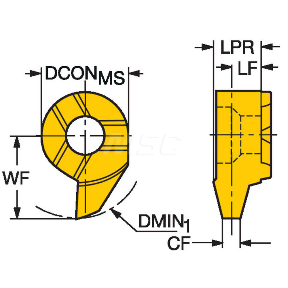 Sandvik Coromant Threading Insert MB07TH080AC11R 1025, Carbide MSC