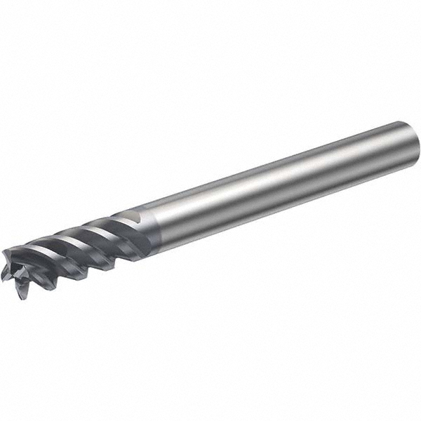 Sandvik Coromant 5743264 Corner Chamfer End Mill: 0.2362" Dia, 0.5118" LOC, 4 Flute, 0.0039" Chamfer Width, Solid Carbide Image