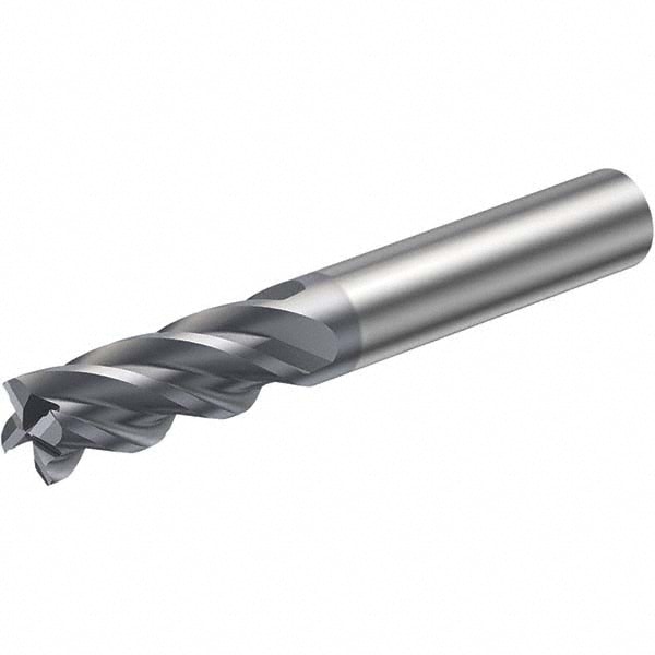 Sandvik Coromant - 8mm Diam 4 Flute Solid Carbide 0.0059" Chamfer Width ...