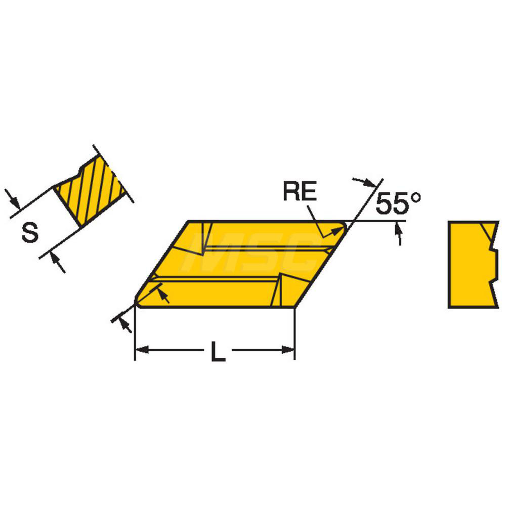 Sandvik Coromant - Turning Insert: KNUX160410R12 2025, Carbide | MSC Direct