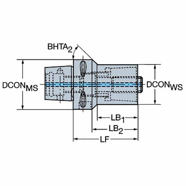 Sandvik Coromant C6 Modular Connection, Boring Bar Reducer 50758606