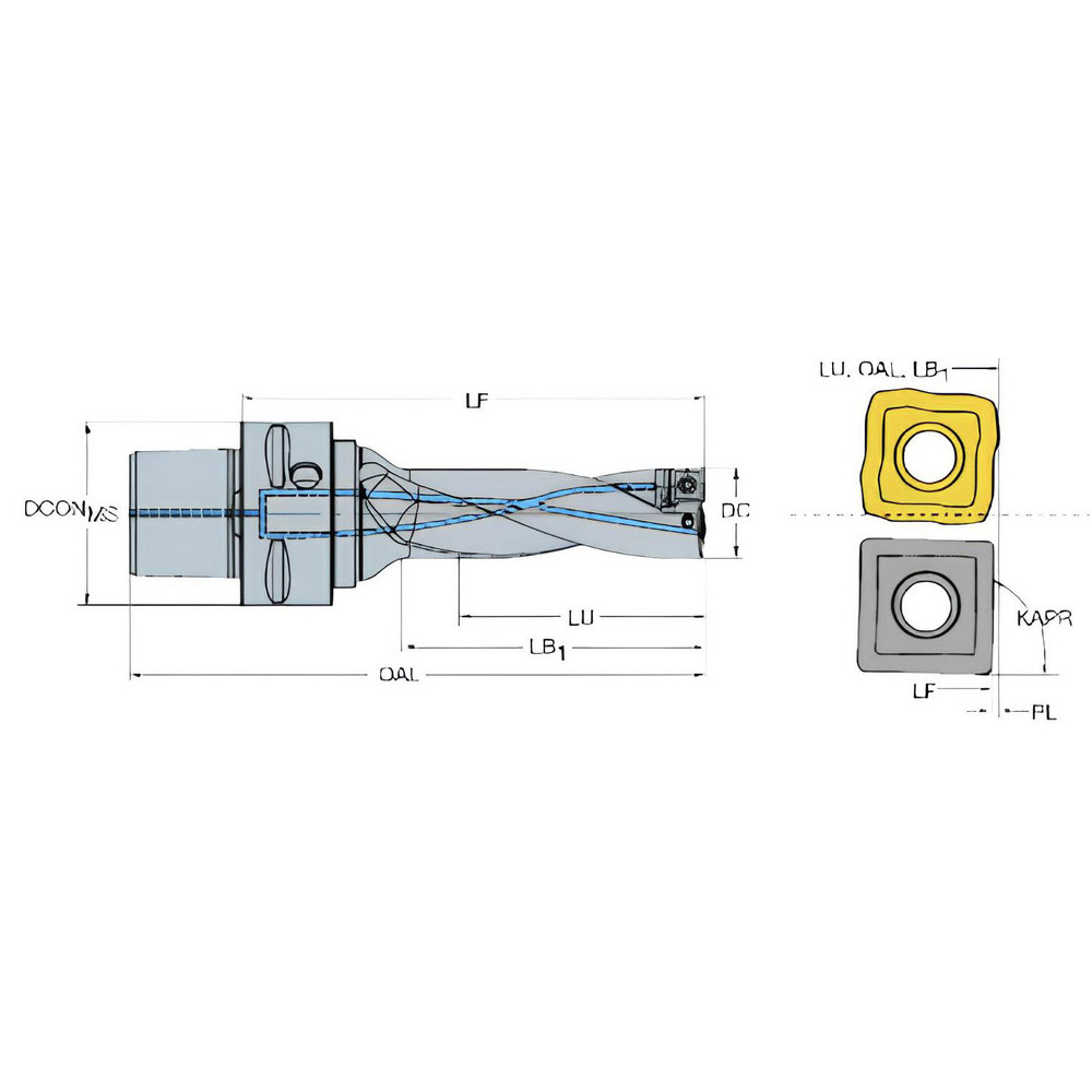 Sandvik Coromant - Indexable Insert Drill: 880-D1400C6-03, 14.00 mm Max ...