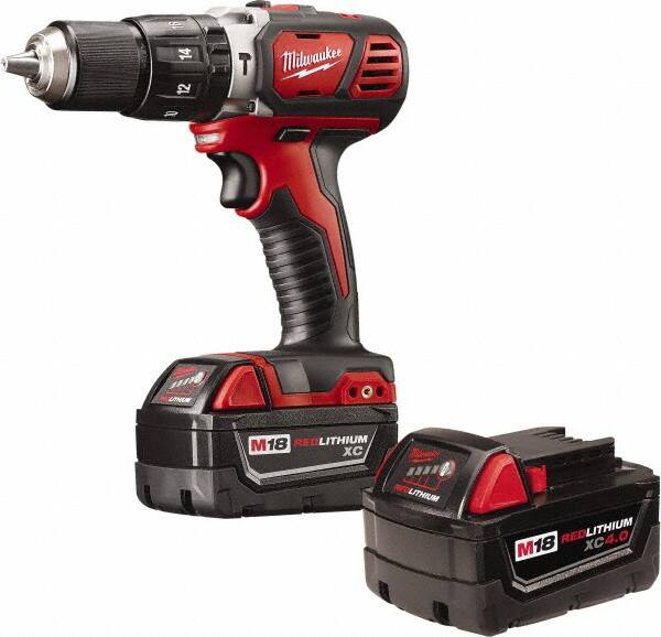 Cordless Hammer Drill: 1/2" Chuck, 0 to 28,800 BPM, 0 to 1,800 RPM