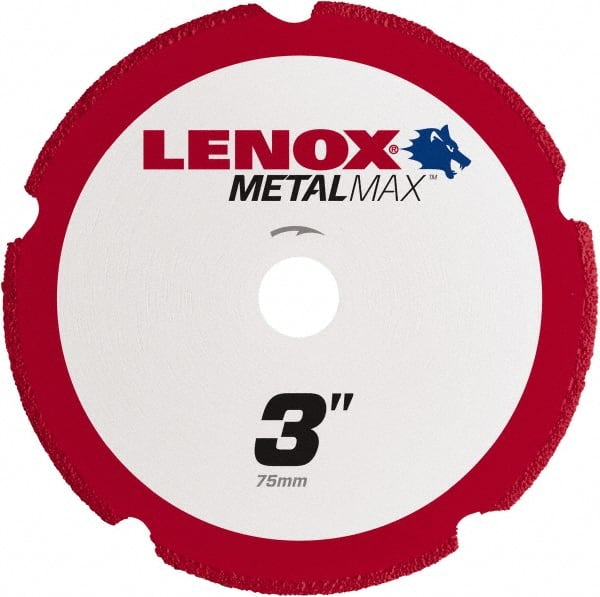 Lenox 1972918 Cut-Off Wheel: Type 1, 3" Dia, 3/8" Hole, Diamond 
