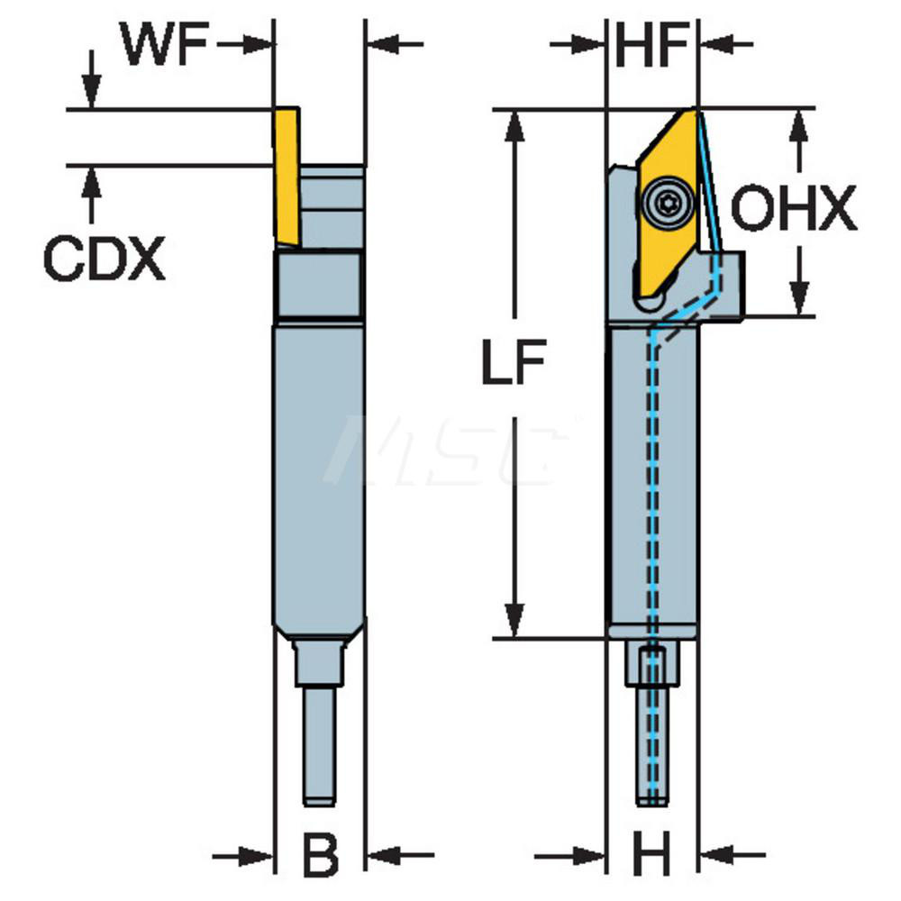 Sandvik Coromant Indexable GroovingCutoff Toolholder QSSMALR103XHP