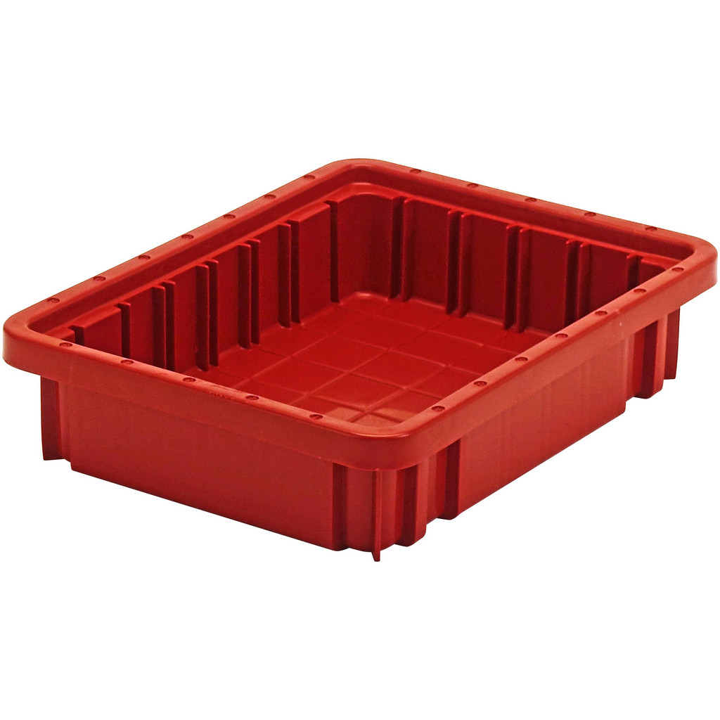 Quantum Storage Bins: Bin Style: Dividable Storage Tote; Shape: Rectangle; Material Family: Plastic; Overall Width (Inch): 8-1/4 | Part #DG91025RDCS
