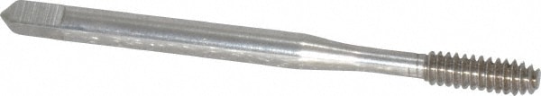 Thread Forming Tap: #6-32 UNC, 2/3B Class of Fit, Bottoming, High Speed Steel, Bright Finish