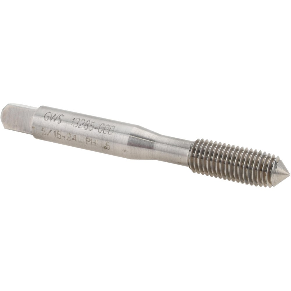 Thread Forming Tap: 5/16-24 UNF, Plug, High Speed Steel, Bright Finish
