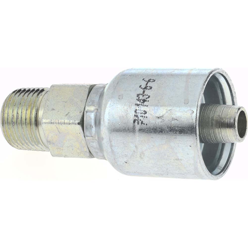 Parker 3/818 Male NPTF Steel Hydraulic Hose Male Rigid Fitting