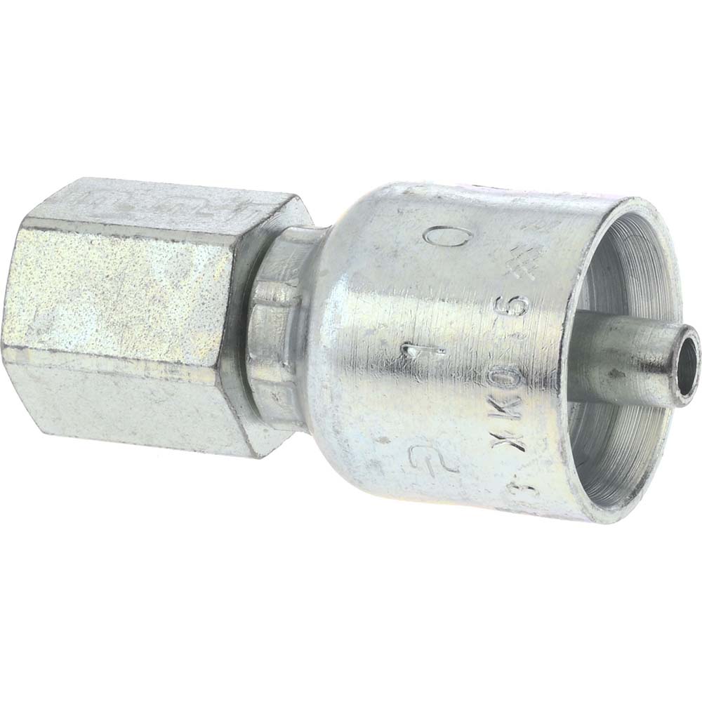 Hydraulic Hose Female Rigid Fitting: 0.25" ID, 4 mm, 1/4-18