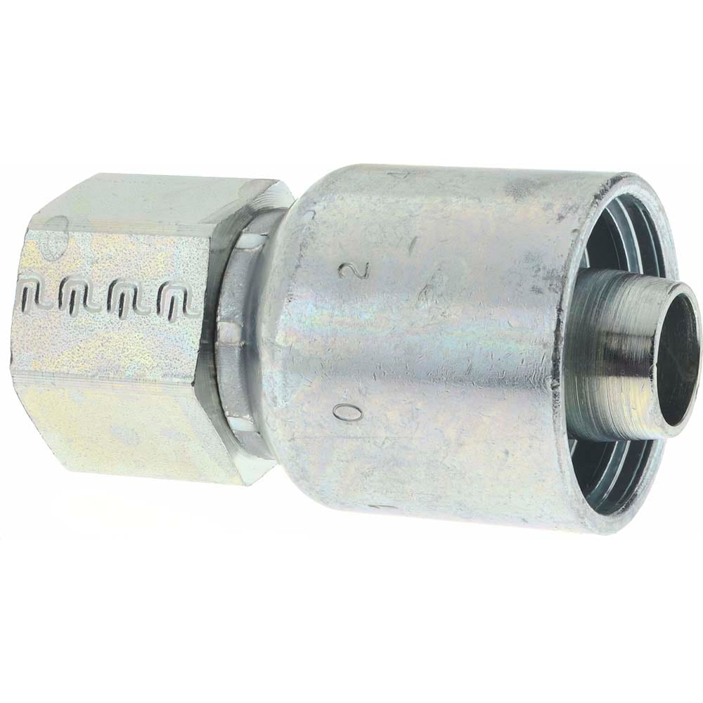 Parker 10243-12-12 Hydraulic Hose Female Rigid Fitting: 0.75" ID, 12 mm, 3/4-14 Image