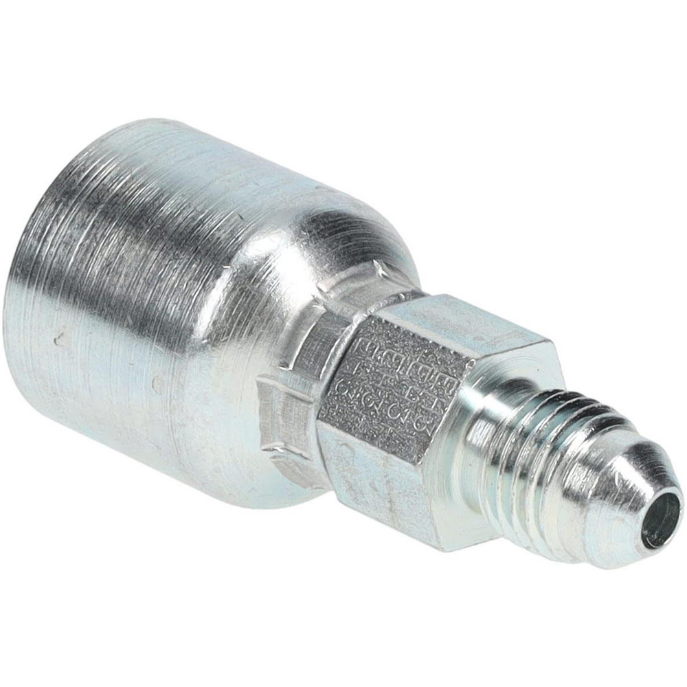 Hydraulic Hose Male Rigid Fitting: 0.25" ID, 4 mm, 7/16-20