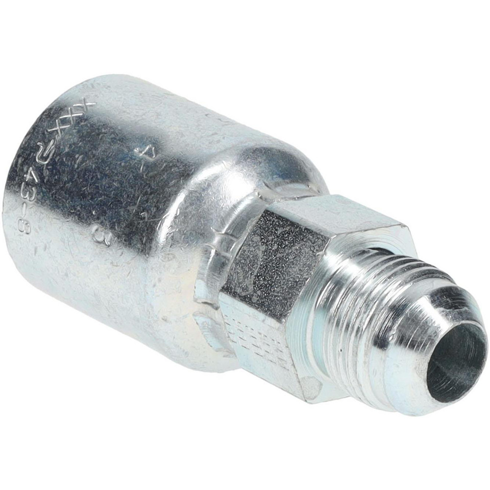 Hydraulic Hose Male Rigid Fitting: 0.5" ID, 8 mm, 3/4-16
