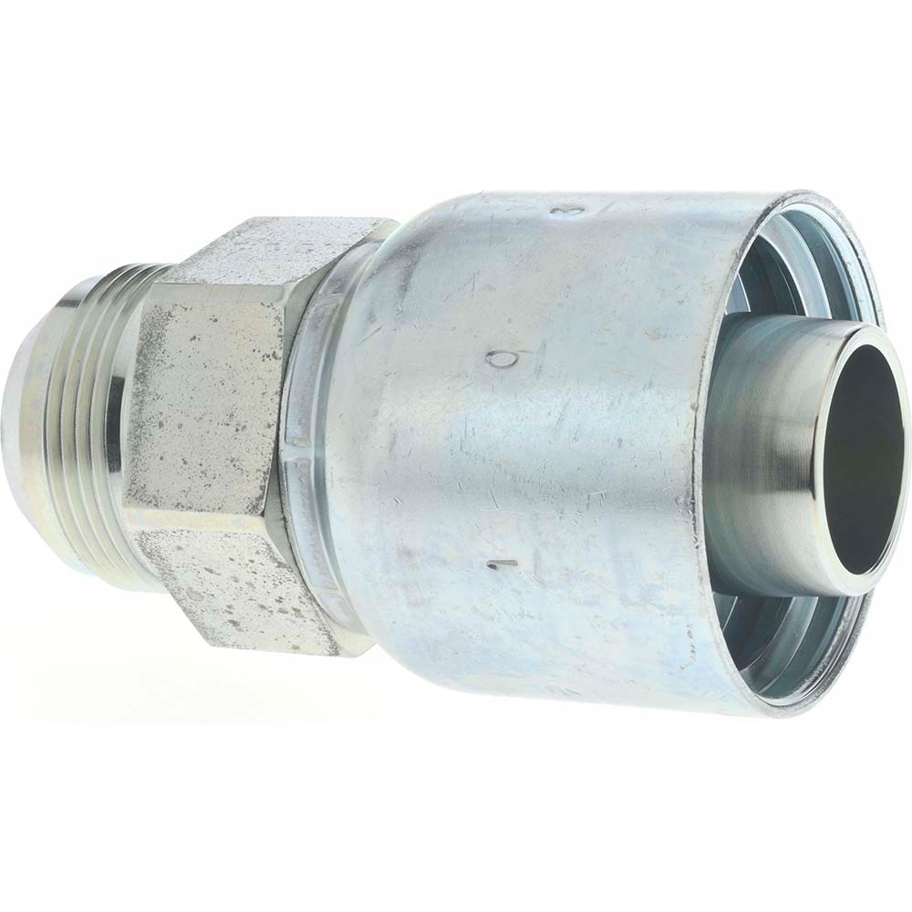 Parker 10343-20-20 Hydraulic Hose Male Rigid Fitting: 1.25" ID, 20 mm, 1-5/8-12 Image