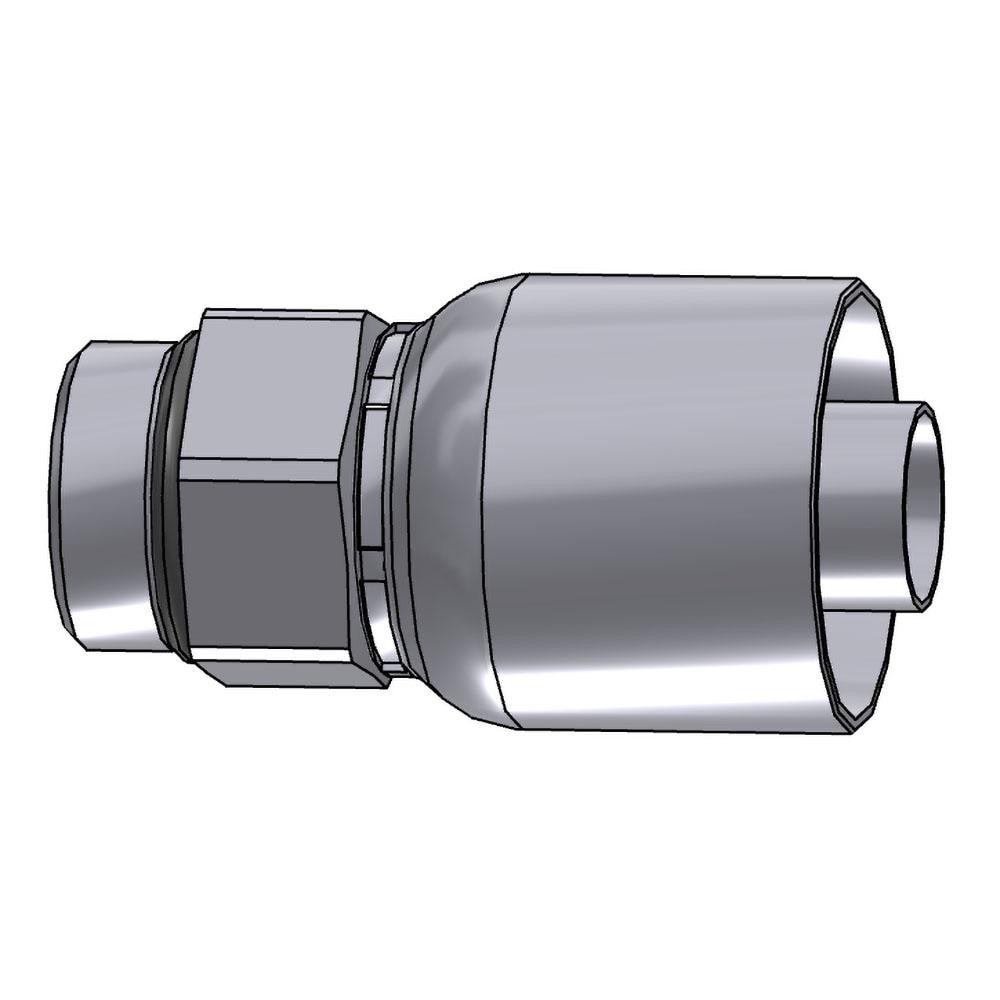 Parker 10543-16-16 Hydraulic Hose Male Rigid Fitting: 1" ID, 16 mm, 1" Image