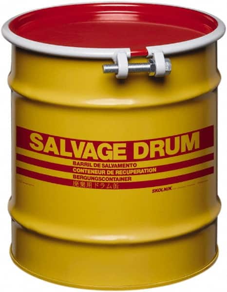 Skolnik MHM1002 Salvage Drum: 10 gal, 1A2/X120/S UN Rating Solid, 1A2/Y1.8/150 UN Rating Liquid 