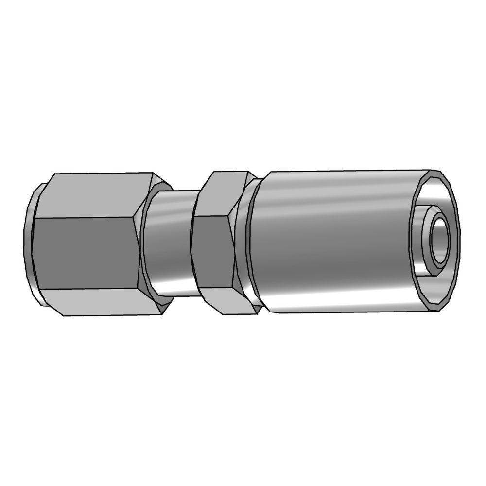 Parker 11143-8-8 Hydraulic Hose Male Ferulok Flareless Rigid Fitting: 0.5" ID, 8 mm, 1/2" Image